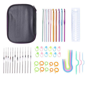 Planet Gates 70Pcs 22pcs Premium Crochet Hooks Set Yarn Crochet Needles Stitches Weave Knitted Craft Kit DIY Needle Arts Scissors Stitch