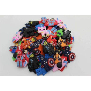 Planet Gates 70pcs/lot  super man iron man  shoe charms ,shoe accessories, shoe decoration fit croc for children gift