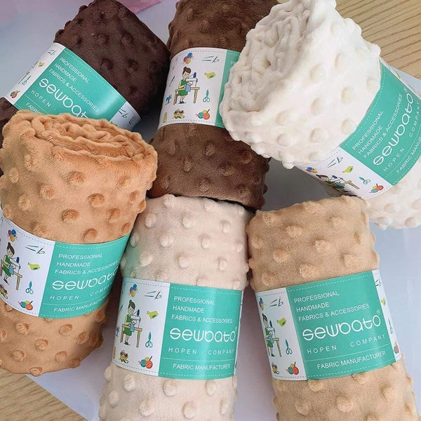 Planet Gates 70x100cm Minky Fabric For Sewing 30 Colors Super Soft Minky Dot Plush Fabric Eco-Friendly Polyester Handwork Fabric