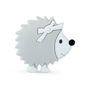 Planet Gates 71-Gray-1pc 1pc Hedgehog Silicone Teether Animal Cartoon Baby teething Necklace Chew Charms Baby Products Toddler Toys