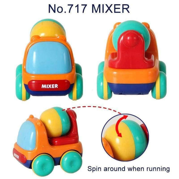 Planet Gates 715 SPORTS CAR Baby Inertia Vehicles Push and Go Toddlers Mini Friction Plastic Powered Car Toys Gift for Children Kids Boys and Girls