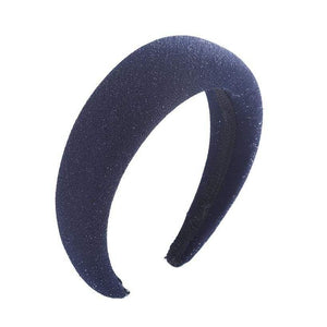 Fashion Western Style Solid Colors Thicken Padded Headband Bezel Turban Women Hairbands Girls Accessories Headwear