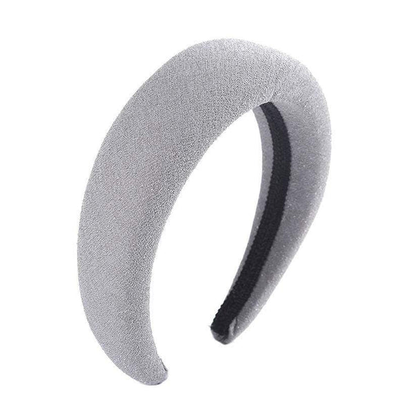 Fashion Western Style Solid Colors Thicken Padded Headband Bezel Turban Women Hairbands Girls Accessories Headwear