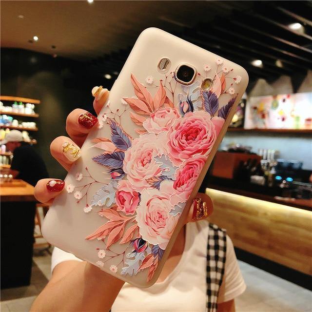 Planet Gates USLION Flower Phone Case For Samsung Galaxy S9 S8 Plus S7 Edge A3 A5 A7 J3 J5 J7 2017 Series Note 9 8 Clear Soft TPU Cover Cases
