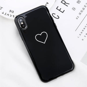 Planet Gates 7301 Black / For iPhone X USLION Crown Phone Case For iPhone XS MAX 6 6s Plus Letter KING Back Cover Love Heart Soft TPU Cases For iPhone XR X 8 7 Plus