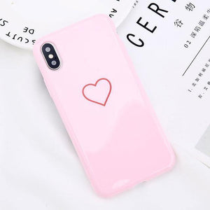 Planet Gates 7301 Pink / For iPhone X USLION Crown Phone Case For iPhone XS MAX 6 6s Plus Letter KING Back Cover Love Heart Soft TPU Cases For iPhone XR X 8 7 Plus