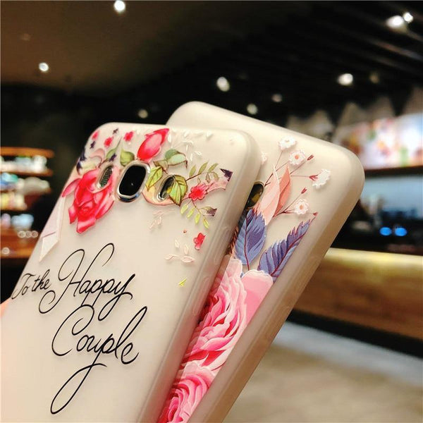 Planet Gates 7313 / For Galaxy S8 USLION Flower Phone Case For Samsung Galaxy S9 S8 Plus S7 Edge A3 A5 A7 J3 J5 J7 2017 Series Note 9 8 Clear Soft TPU Cover Cases