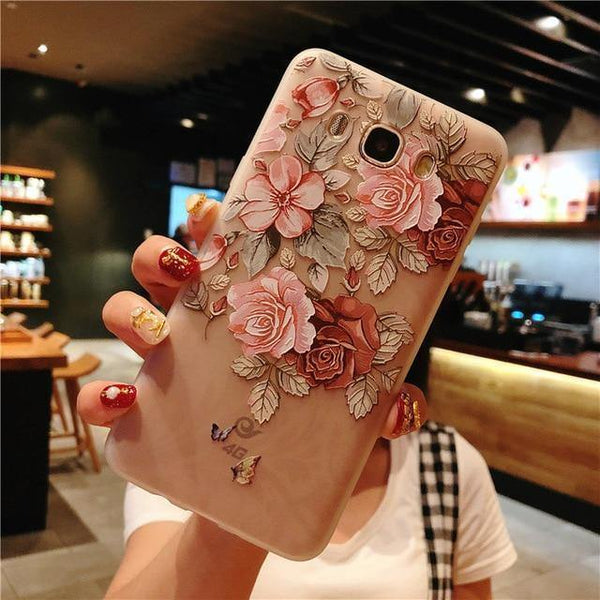 Planet Gates 7314 / For Galaxy S8 USLION Flower Phone Case For Samsung Galaxy S9 S8 Plus S7 Edge A3 A5 A7 J3 J5 J7 2017 Series Note 9 8 Clear Soft TPU Cover Cases