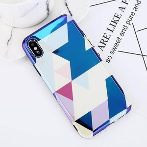 Planet Gates 7362 / For iPhone X USLION Blu-ray Laser Gradient Case For iPhone X 8 Love Heart Phone Cases For iPhone 6 6S 7 8 Plus Glossy Soft Silicon Back Cover