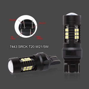 Planet Gates 7443 SRCK / White 2pcs 1200Lm T20 W21W LED W21/5W LED WY21W 7440 7443 LED Bulb T25 3157 3156 p27/7w Car Brake Reverse Light 12V Lamp Turn Signal