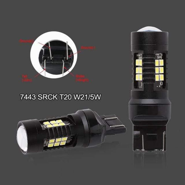 Planet Gates 7443 SRCK / White 2pcs 1200Lm T20 W21W LED W21/5W LED WY21W 7440 7443 LED Bulb T25 3157 3156 p27/7w Car Brake Reverse Light 12V Lamp Turn Signal