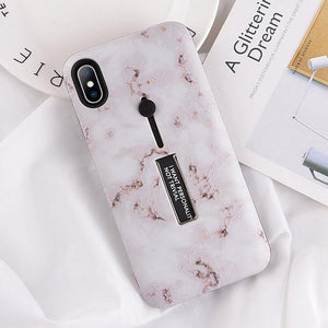 Planet Gates 7451 / For iPhone 6 6s USLION Marble Case For iPhone 7 Plus XR XS Max Hide Ring Stand Holder Phone Cases For iPhone X 8 7 6 6s Plus Hard PC Back Cover