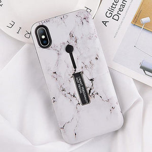 Planet Gates 7454 / For iPhone 6 6s USLION Marble Case For iPhone 7 Plus XR XS Max Hide Ring Stand Holder Phone Cases For iPhone X 8 7 6 6s Plus Hard PC Back Cover