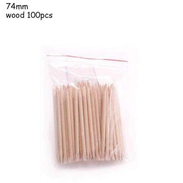 Planet Gates 74mm 100pcs 25/50/100Pcs Reusable Crystal Stick Double End Nail Art Cuticle Pusher Cuticle Remover Tool Pedicure Care Nails Manicures Tools