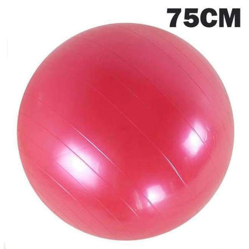 Planet Gates 75CM Red / China Sports Yoga Balls Bola Pilates Fitness Gym Balance Fitball Exercise Pilates Workout Massage Ball 45cm 55cm 65cm 75cm