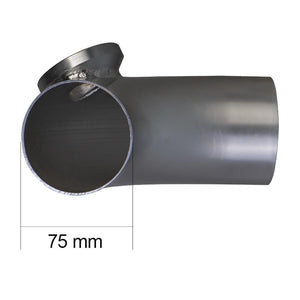 Planet Gates 75mm 90 Degree Flange Pipe+ Adjustable SSQV SQV 4 dump Blow Off Valve BOV II 2 Black / Silver