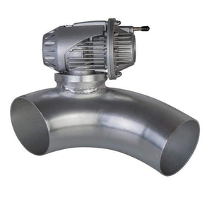 Planet Gates 75mm 90 Degree Flange Pipe+ Adjustable SSQV SQV 4 dump Blow Off Valve BOV II 2 Black / Silver