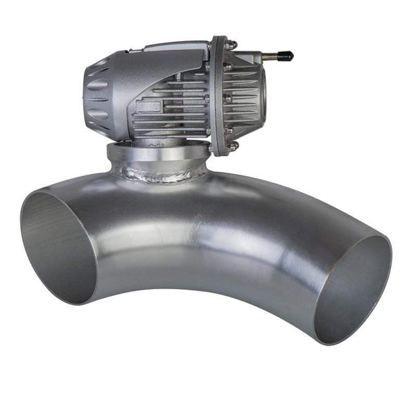 Planet Gates 75mm 90 Degree Flange Pipe+ Adjustable SSQV SQV 4 dump Blow Off Valve BOV II 2 Black / Silver