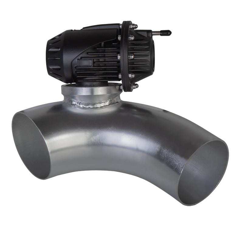 Planet Gates 75mm 90 Degree Flange Pipe+ Adjustable SSQV SQV 4 dump Blow Off Valve BOV II 2 Black / Silver