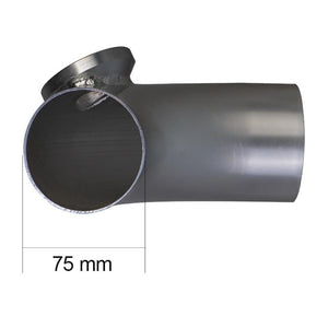 Planet Gates 75mm 90 Degree Flange Pipe+ Adjustable SSQV SQV 4 dump Blow Off Valve BOV II 2 Black / Silver