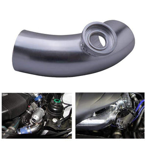 Planet Gates 75mm 90 Degree Flange Pipe+ Adjustable SSQV SQV 4 dump Blow Off Valve BOV II 2 Black / Silver