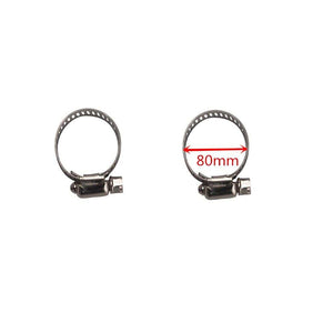 Planet Gates 75mm Heater Duct Hose Pipe Air Vent Outlet For Diesel Parking Heater +2 Pcs Hose Clip Hot/Cold Air Ducting For Diesel Heater