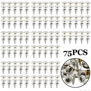 Planet Gates 75pcs/Set New Snap Fastener Stainless Canvas Cap Screw Kit High Quality Accessory Parts Suitable For Tent Boat Marine