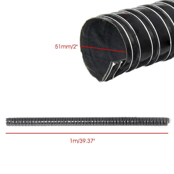 Planet Gates 76/70/63/60/57/51/45mm Car Hood Air Intake Pipe Air Ducting Hose Tube Flexible Filter Pipes Universal