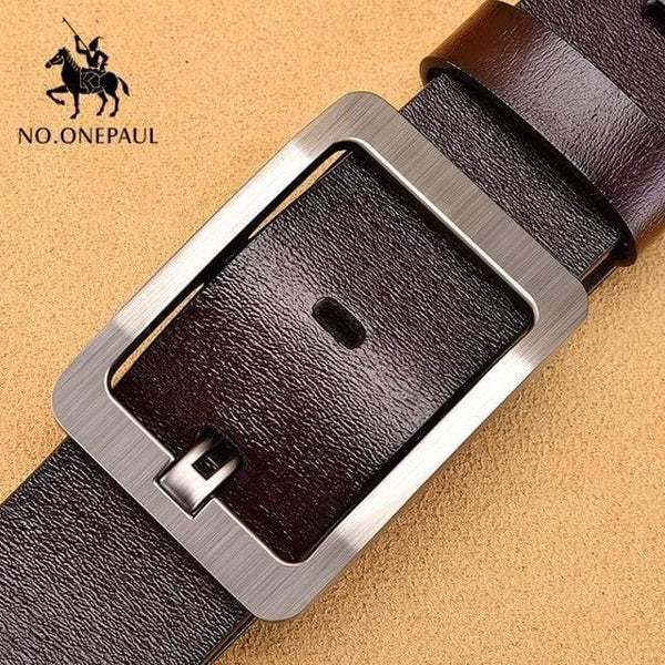 Leather Luxury Strap Male Belts For Men New Fashion Classic Vintage Pin Buckle Men Belt High Quality