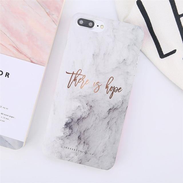 Planet Gates 7883 / For iPhone X USLION Ultra Thin Matte PC Case For iPhone 8 7 Plus Marble Stone Cover For iPhone XS Max XR X 6 6S Plus Letter Hard Phone Cases