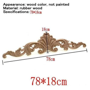 Natural Oak Wood Carved Applique Furniture Decorative Figurine Miniatures Model Home Decoration Accessories - Planet Gates