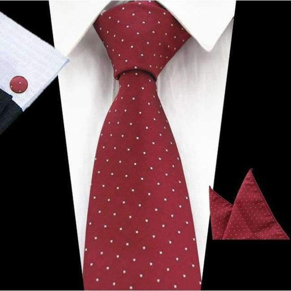 Planet Gates 79 RBOCOTT New Men's 8cm Classic Ties Novelty Geometric Silk Tie Hanky Cufflinks Plaid Necktie Sets For Men Business Wedding Party
