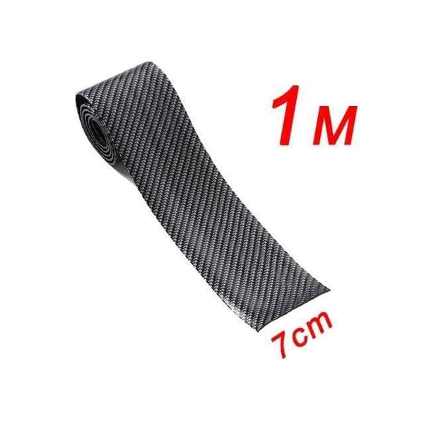 Planet Gates 7cm 1 Roll 3cm 5cm 7cm 10cm Carbon Fiber Rubber Soft Bumper Strip DIY Door Sill Protector Edge Guard Car Stickers Car Styling