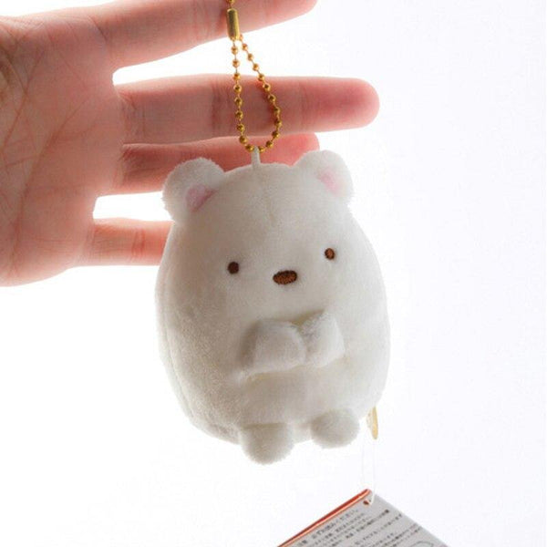 7Cm Sumikko Gurashi Plush Pendant Keychain Plush Toys For Childen Kids Stuffed Doll Toys Girls Birthday Gift Bag Hang Pendant