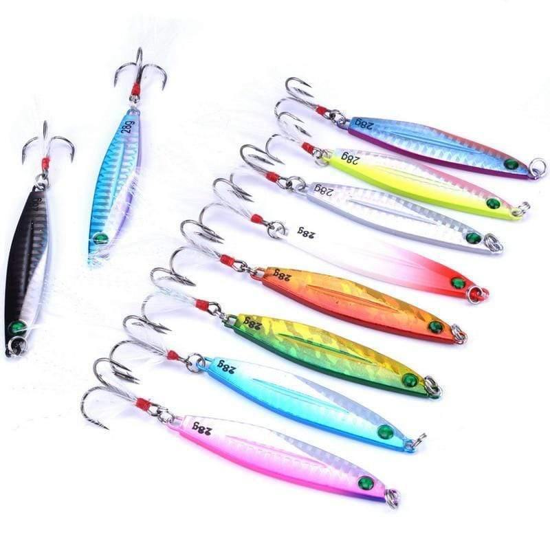 Planet Gates 7g FS0641ZH Fishing Spoon Sea Pesca Hard Lure Bait Fishing Tackle AOrace Metal Jigging lures 7g 10g 14g 17g 21g 28g 40g 10PCS