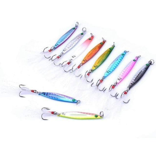 Planet Gates 7g FS0641ZH Fishing Spoon Sea Pesca Hard Lure Bait Fishing Tackle AOrace Metal Jigging lures 7g 10g 14g 17g 21g 28g 40g 10PCS