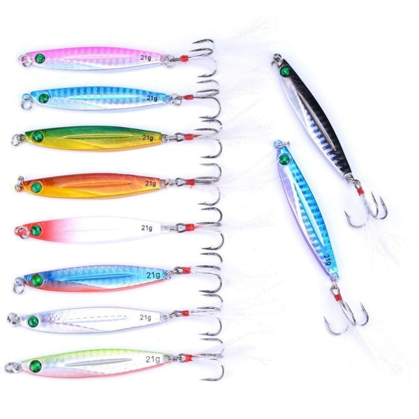 Planet Gates 7g FS0641ZH Fishing Spoon Sea Pesca Hard Lure Bait Fishing Tackle AOrace Metal Jigging lures 7g 10g 14g 17g 21g 28g 40g 10PCS