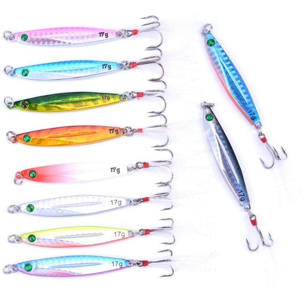 Planet Gates 7g FS0641ZH Fishing Spoon Sea Pesca Hard Lure Bait Fishing Tackle AOrace Metal Jigging lures 7g 10g 14g 17g 21g 28g 40g 10PCS