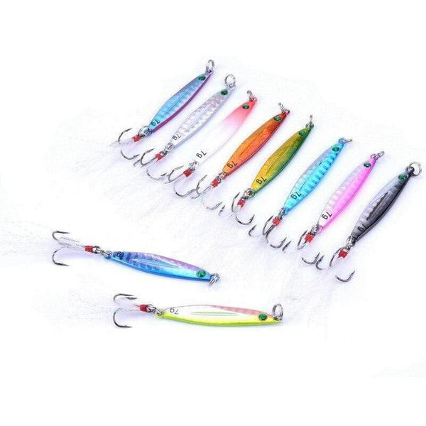 Planet Gates 7g FS0641ZH Fishing Spoon Sea Pesca Hard Lure Bait Fishing Tackle AOrace Metal Jigging lures 7g 10g 14g 17g 21g 28g 40g 10PCS