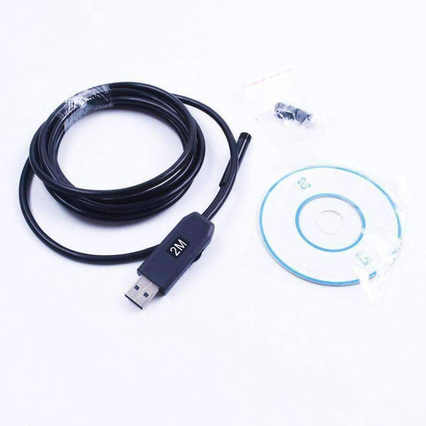 Planet Gates 7MM 2M usb endoscope endoscoop Camera 6 LED Underwater Borescope Industrial Inspection camera Micro-cameras For Windows PC