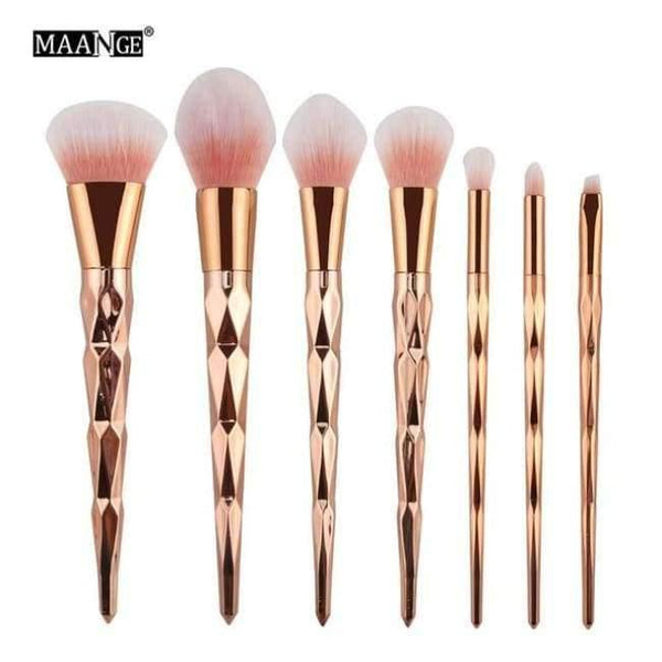 Planet Gates 7pcs 1 5-20Pcs Diamond Makeup Brushes Set Fan Powder Foundation Blush Eye shadow Lip Cosmetic Beautiful Make Up Brush Tools