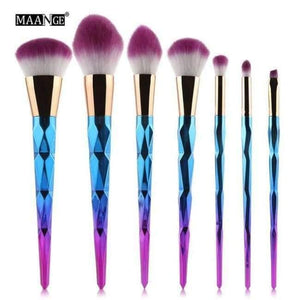 Planet Gates 7pcs 5-20Pcs Diamond Makeup Brushes Set Fan Powder Foundation Blush Eye shadow Lip Cosmetic Beautiful Make Up Brush Tools
