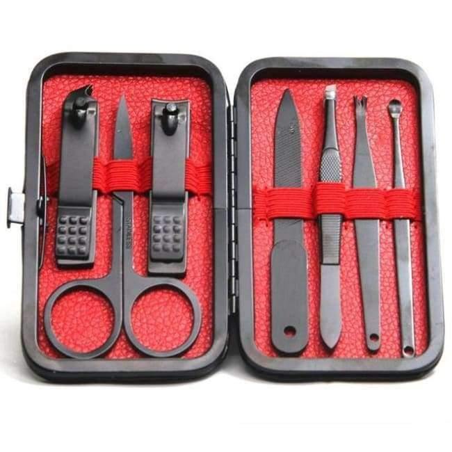 Planet Gates 7pcs 7/10/15PCS/set Nail Art Manicure Tools Set Nails Clipper Scissors Tweezer Knife Manicure Sets Case For Nail Manicure