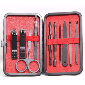 Planet Gates 7pcs 7/10/15PCS/set Nail Art Manicure Tools Set Nails Clipper Scissors Tweezer Knife Manicure Sets Case For Nail Manicure