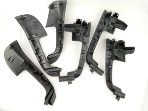 Planet Gates 7PCS Black Interior Handle Door Grab window switch Bezel cover For VW Volkswagen Golf 5 GTi MK5 Jetta inner armrest 1K0 868 040B