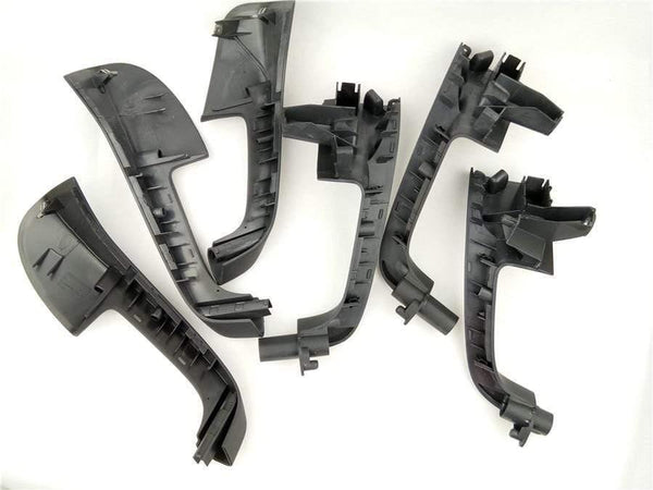 Planet Gates 7PCS Black Interior Handle Door Grab window switch Bezel cover For VW Volkswagen Golf 5 GTi MK5 Jetta inner armrest 1K0 868 040B