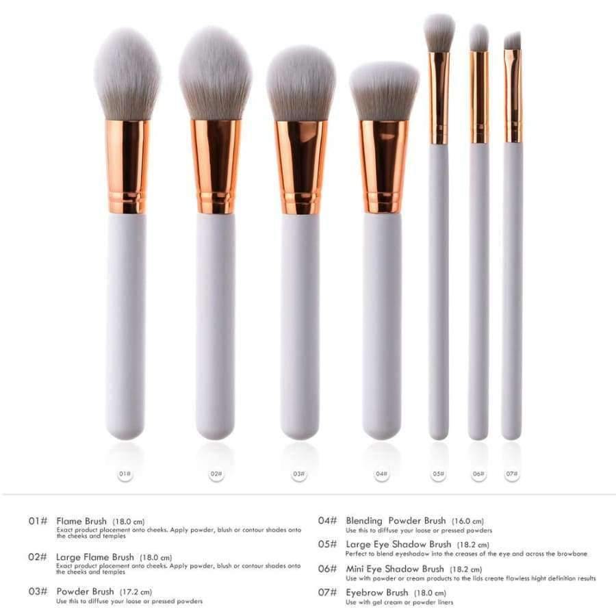 Planet Gates 7pcs / China 7 Pcs Pro Makeup Brushes Set Foundation Powder Eyeshadow Eyeliner Lip Brush Tool
