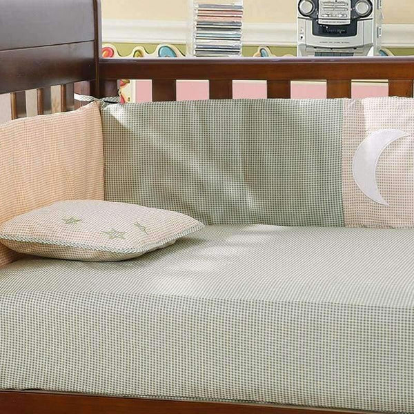 Planet Gates 7PCS embroidered Baby bedding sets Children Crib Bedding Set for winter 100% cotton ,include(bumper+duvet+sheet+pillow)