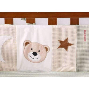 Planet Gates 7PCS embroidered Baby bedding sets Children Crib Bedding Set for winter 100% cotton ,include(bumper+duvet+sheet+pillow)