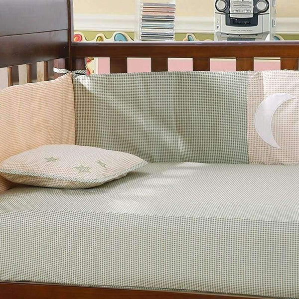 Planet Gates 7PCS embroidered Baby bedding sets Children Crib Bedding Set for winter 100% cotton ,include(bumper+duvet+sheet+pillow)